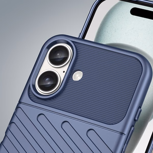 Thunder Silikoniskais apvalks iPhone 16 Plus - zils