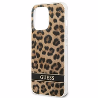 Guess GUHCP13LHSLEOW iPhone 13 Pro / 13 6.1" brūns/brūns cietais apvalks Leopards