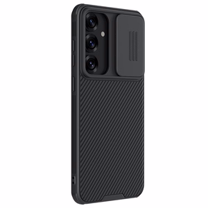 Nillkin CamShield Pro viedtālruņa apvalks Samsung S25+ ar kameras pārsegu - Melns