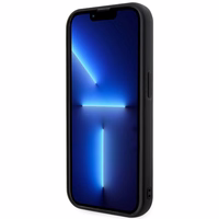 Karl Lagerfeld KLHCP14X3DRKHNK iPhone 14 Pro Max 6.7" melns/melns cietais viedtālruņa apvalks Rubber Choupette 3D