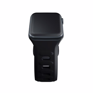 3mk silikona siksniņa Apple Watch, 38/40/41/42 mm, melns, mazais izmērs