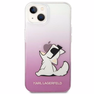 Viedtālruņa apvalks Karl Lagerfeld KLHCP14MCFNRCPI iPhone 14 Plus 6.7\" rozā / rozā Choupette Fun
