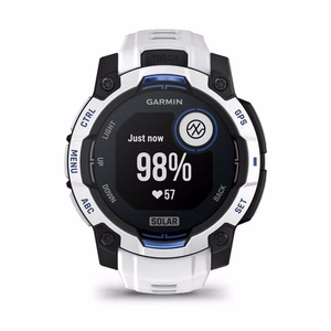 Garmin Instinct 3 Solar pulkstenis, 45 mm, balts