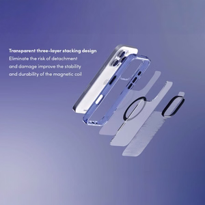 Moshi iGlaze MagSafe vāciņš ierīcei iPhone 16 Pro, “Dusk Indigo” krāsā