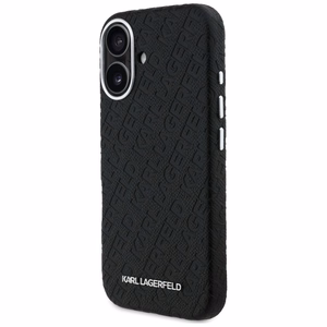 Karl Lagerfeld FW Stamped Karl MagSafe Maciņš iPhone 16 - melns