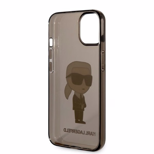 Karl Lagerfeld Ikonik Karl viedtālruņa apvalks iPhone 14 Plus - melns