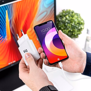 Зарядное устройство Blue Star USB C QC4.0 PD 3A 18W + кабель USB C — Lightning TFK-TC-1099C белое