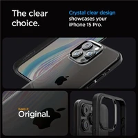 Spigen Crystal Hybrid iPhone 15 Pro viedtālruņa apvalks - melns