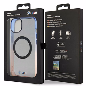 Apvalks BMW BMHMP14SHTGE iPhone 14 6.1" pelēks/pelēks cietais apvalks Gradients Buferis MagSafe