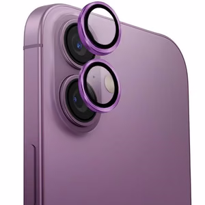 Uniq Optix Алюминиевая защита объектива камеры с аппликатором для iPhone 16 / iPhone 16 Plus - Розовый