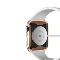 TPU stikla korpuss Dux Ducis Samo Apple Watch 45mm rozā krāsā