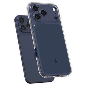 Чехол Spigen Thin Fit MagSafe для iPhone 17 Pro Max - прозрачно-тёмно-синий