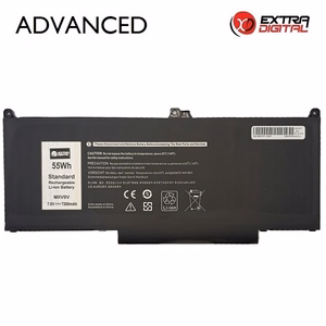 Klēpjdatora akumulators DELL MXV9V, 7200 mAh, Extra Digital Advanced