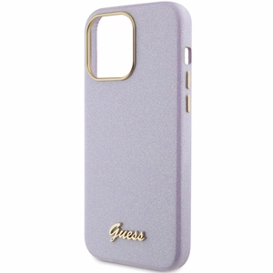 Guess Spīdīgs mirdzošs apvalks iPhone 15 Pro Max - ceriņkrāsa