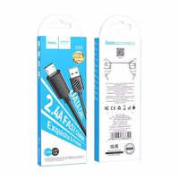 Kabelis USB A uz Micro USB Hoco 2,4A 1 m X88 melns