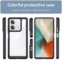 Kosmosa viedtālruņa apvalks ar gēla rāmi Xiaomi Redmi Note 13 Pro+ - melns