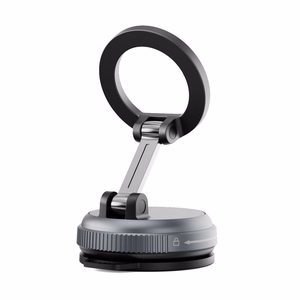 Forcell F-Grip Magic Mag magnētiskais auto telefona turētājs ar piesūcekni, saderīgs ar MagSafe – melns