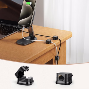 Magnētiskais kabeļu turētājs Joyroom JR-ZS368 6 gab. (melns)