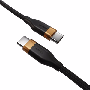 Duracell USB-C savienojuma kabelis (DRU5010A) – 1 m, USB-C ↔ USB-C
