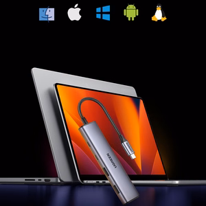 Ugreen CM473 sadalītājs USB-C - 2x USB-A / 2x USB-C 20cm - pelēks
