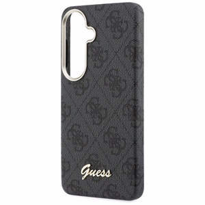 Guess maciņš 4G Script MagSafe priekš Samsung Galaxy S26 melns