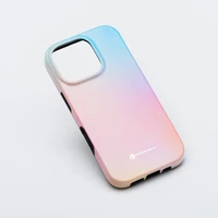 FORCELL F-PROTECT Mirage, militārā standarta pārbaudīts magnētiskais viedtālruņa apvalks IPHONE 16 PRO MAX, rozā zils