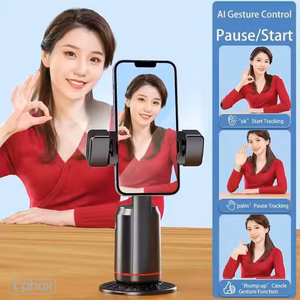 T-PHOX iCircle стабилизатор/штатив с AI 360 отслеживанием лица, черный держатель