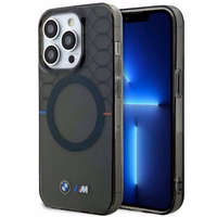 Apvalks BMW BMHMP14XHGPK iPhone 14 Pro Max 6.7" pelēks/pelēks cietais apvalks Raksts MagSafe