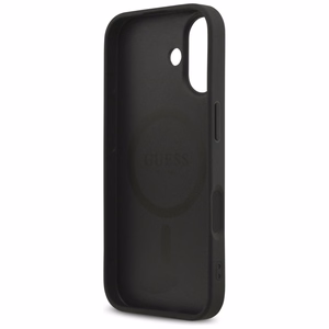 Guess Saffiano Classic Logo MagSafe maciņš for iPhone 17 - melns