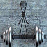 Dudao L9X 30W USB-C - Lightning kabelis 1m - melns