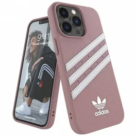 Adidas OR veidots viedtālruņa apvalks PU iPhone 13 Pro / iPhone 13 - rozā