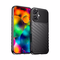 Thunder viedtālruņa apvalks iPhone 17 - melns