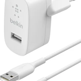 Lādētājs Belkin Boost Charge 12W USB-A + USB-A uz Lightning kabelis 1,0 m, balts