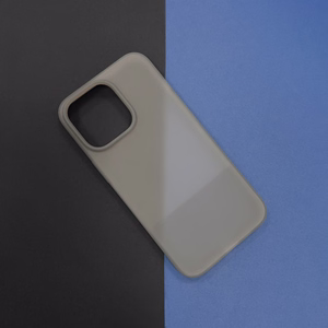 Kingxbar Plain Series viedtālruņa apvalks iPhone 13 Pro silikona apvalks pelēks