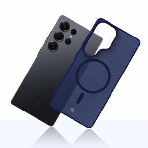 3mk Smoke MagCase priekš Samsung Galaxy S25 Ultra zils-caurspīdīgs