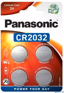 Литиевые батарейки Panasonic 3V CR2032 (4 шт.)