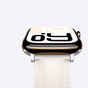 AmazingThing Klasiskā ādas dirželis Apple Watch 45/46/49 mm - pelēks