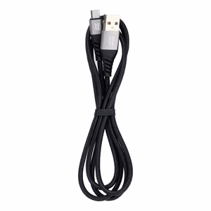 Cable USB A to Micro USB Blue Star 2A with braid 1,2 m TFK-DC-003 black