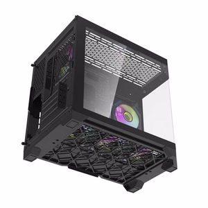 Darflash FT418 datora korpuss + 6 aRGB ventilatori (melns)