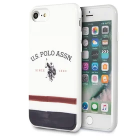 US Polo USHCI8PCSTRB iPhone 7/8/SE 2020 / SE 2022 balta Trīskrāsu kolekcija