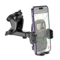 HOCO automašīnas turētājs vējstiklam / centrālajai konsolei H15 tumšās nakts melns