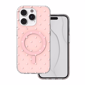 Bubble Dots Mag maciņš, paredzēts iPhone 14 Pro 6,1", rozā