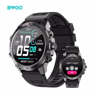 BWOO viedpulkstenis WA-08 1.43" AMOLED melns