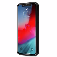 Ferrari FERCAHCP12SBK iPhone 12 mini 5.4" melns/melns cietais apvalks On Track Real Carbon