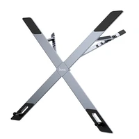 Salokāms klēpjdatora statīvs Hoco HD9 metāliski pelēks