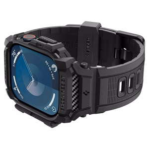 Spigen Rugged Armor Pro siksniņa viedtālruņa apvalks Apple Watch 10 (42mm) - melns