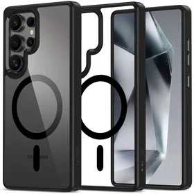 Tech-Protect MagMat MagSafe viedtālruņa apvalks Samsung Galaxy S25 Ultra - caurspīdīgs melns