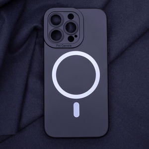 Silicon Mag maciņš for iPhone 16 Plus 6,7" melns