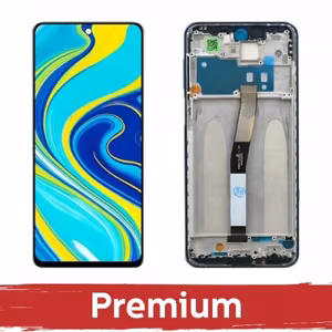 LCD Displejs Saderīgs ar Xiaomi Redmi Note 9S / Pro ar Frame/ Tropical Zaļš / OEM
