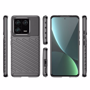 Thunder Case apvalks Xiaomi 13 Pro Silikona aizsargapvalks - melns